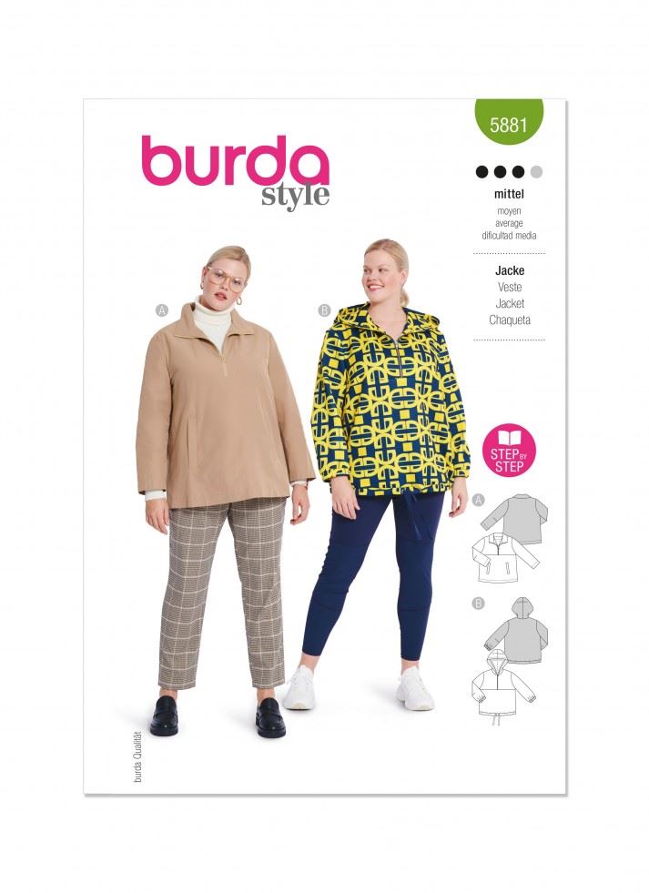 Burda Paper Sewing Pattern 5881
 