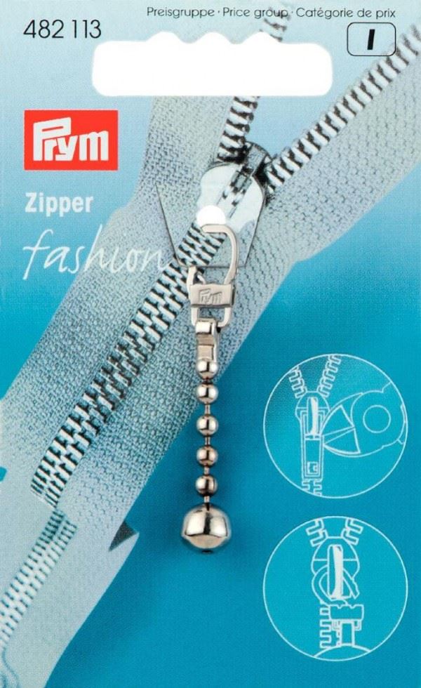 Prym Zip Puller Silver
 