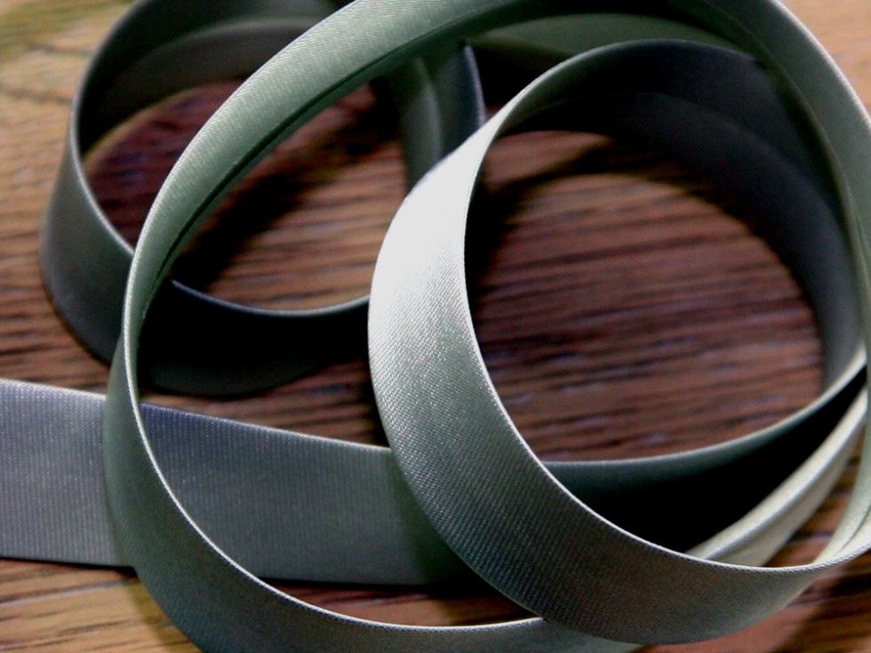 Prym Grey Duchesse Satin Bias Binding Tape