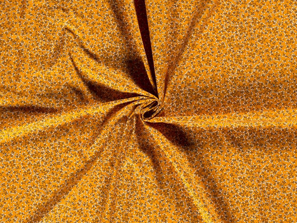 100% Cotton Poplin Fabric Yellow
 