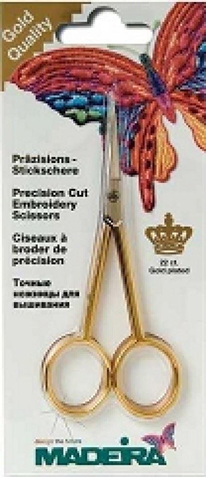 Image of Madeira Gold Plated Embroidery Scissors