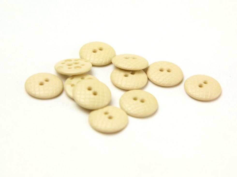 Dill Cream Snakeskin Texture Buttons (Value Pack)
