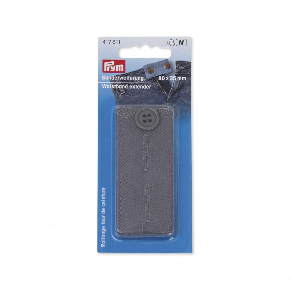 Prym Waistband Extender Buttons Light Grey