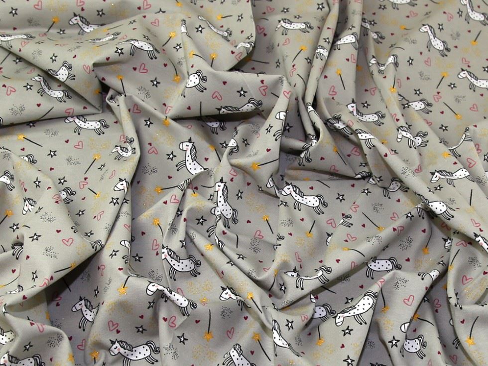 John Louden Grey Lurex Loop Back French Terry Stretch Knit Fabric