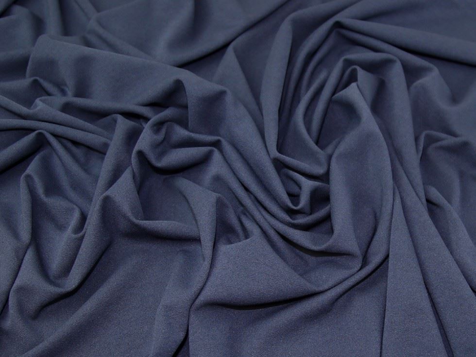 Minerva Core Range Navy Blue Farne Scuba Crepe Stretch Knit Fabric