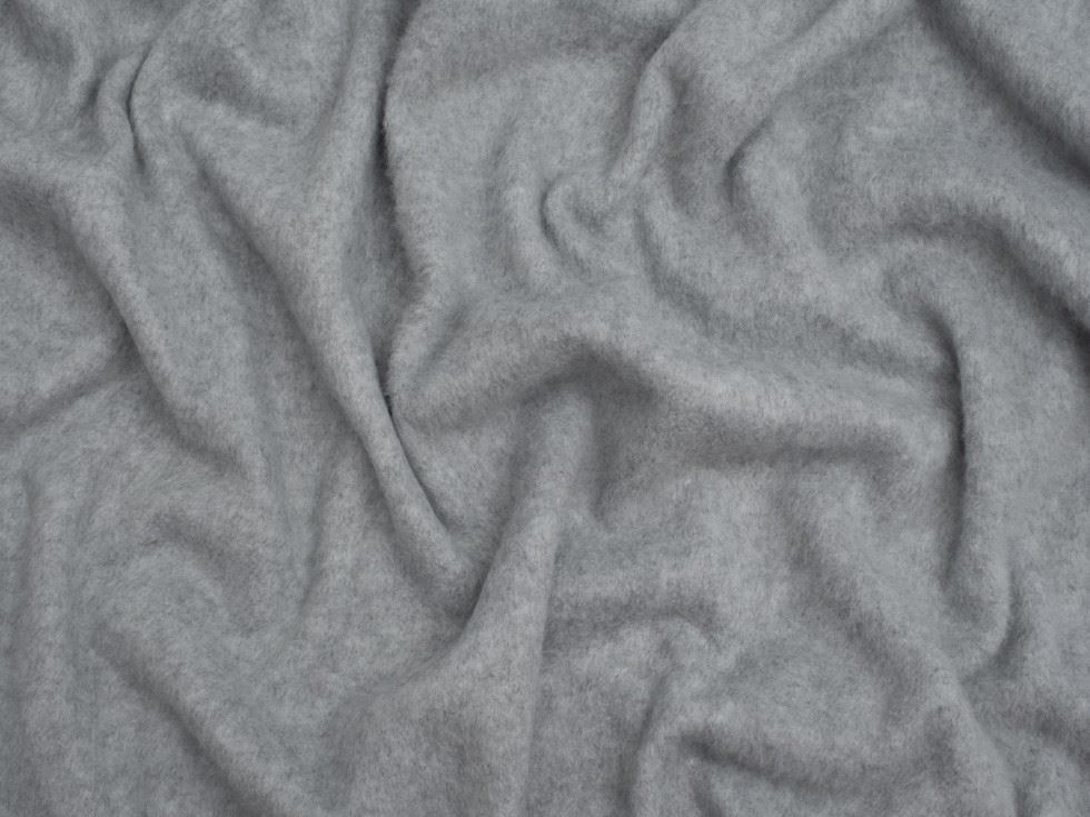 Minerva Core Range Brushed Microfleece Fabric Light Grey
 