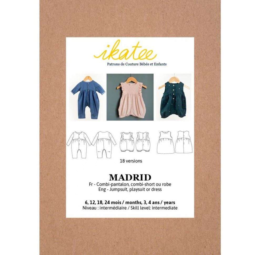 Ikatee Sewing Pattern Baby Madrid Jumpsuit