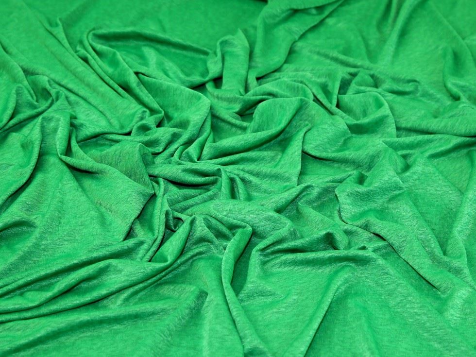 Emerald Deadstock Slinky Sweater Knit Stretch Fabric