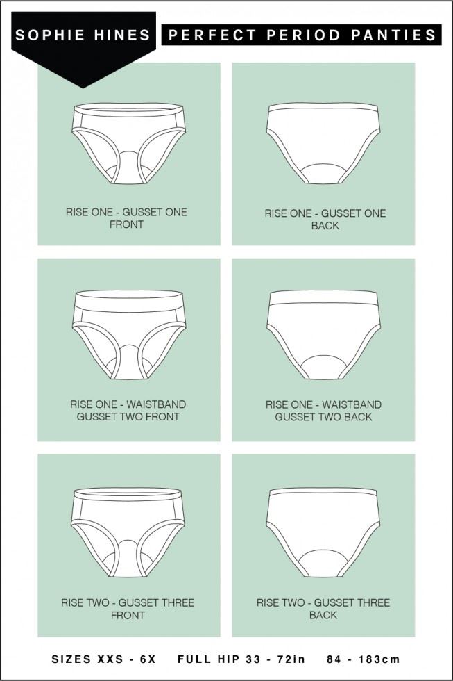 Sophie Hines Paper Sewing Pattern Perfect Period Panties
 
