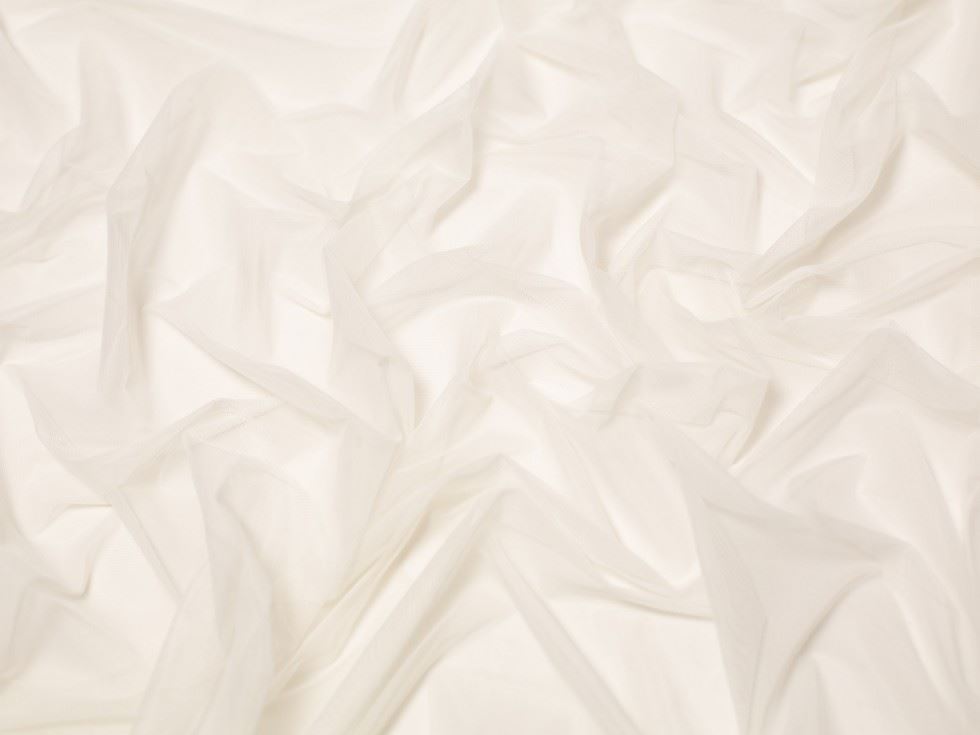 Minerva Core Range Ivory Divine Stretch Tulle Fabric