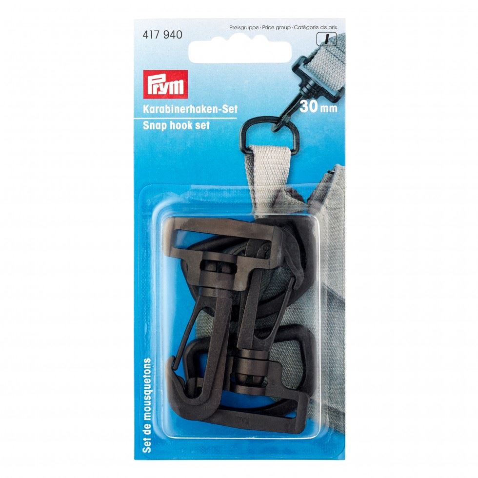 Prym Plastic Swivel Clip Fasteners Black