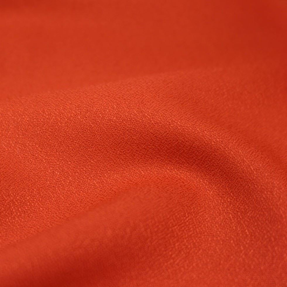 Atelier Brunette Viscose Crepe Fabric Tangerine