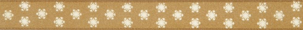 Berisfords Metallic Polka Flakes Ribbon Gold
 