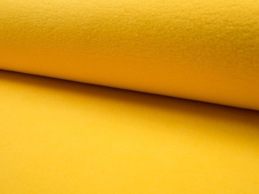 Yellow Deadstock Polar Fleece Fabric