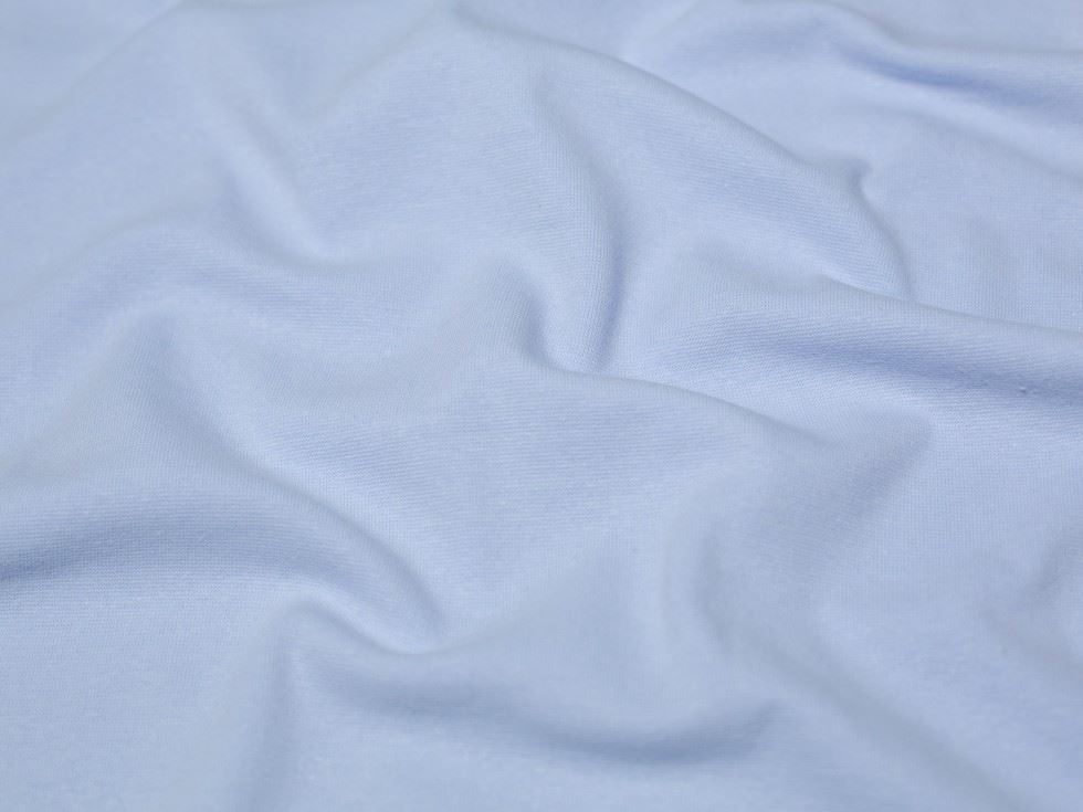 Minerva Core Range Tubular Ribbing Stretch Knit Fabric Light Blue
 