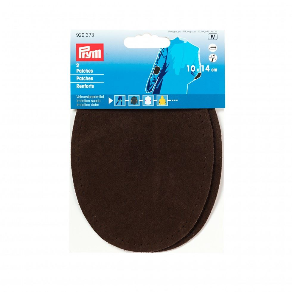 Prym Imitation Suede Elbow Patches Brown