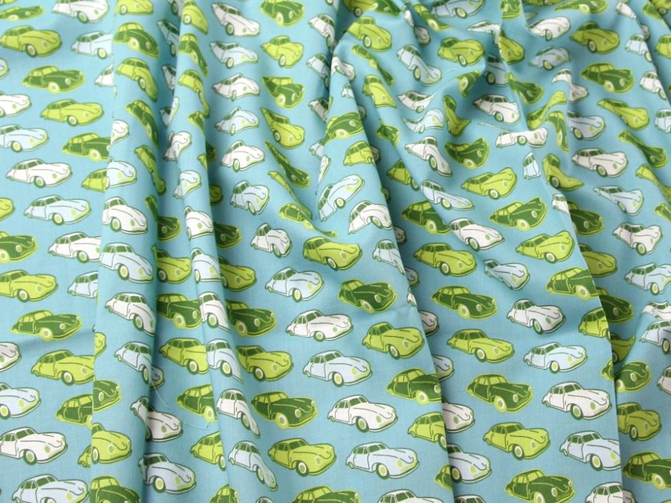 John Louden Green 100% Cotton Poplin Fabric