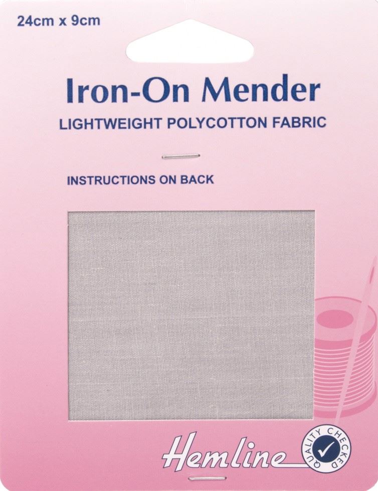 Hemline Light Grey Repair Fabric