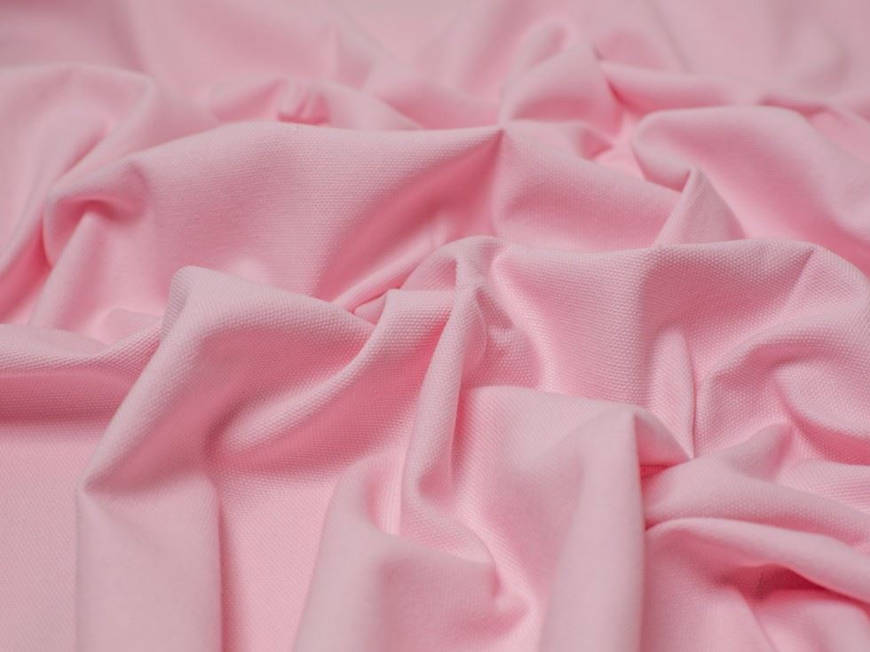 Minerva Core Range Washed Cotton Canvas Fabric Rose Pink