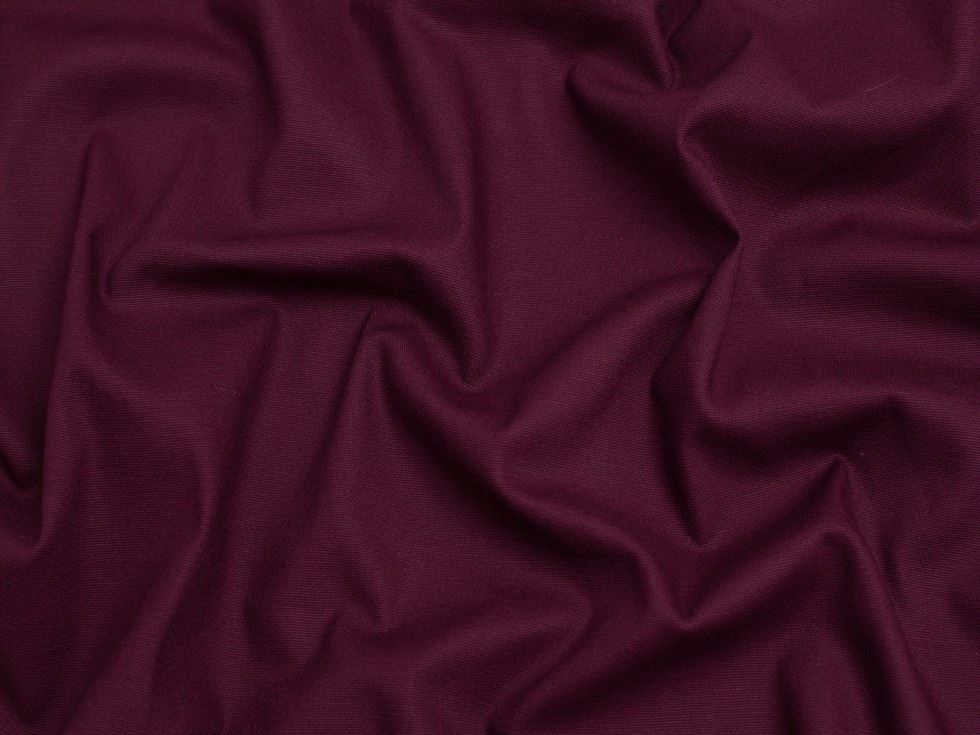 Minerva Core Range Dark Bordeaux Brushed Stretch Woven Cotton Twill Fabric