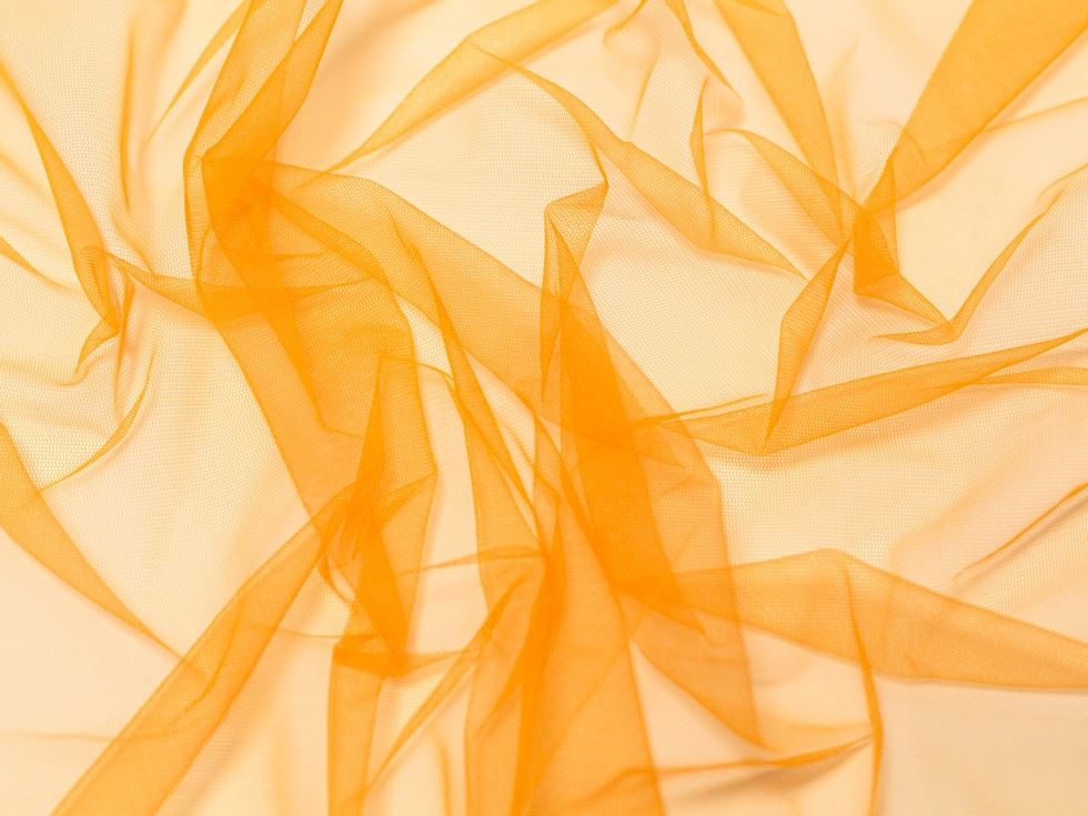 Minerva Core Range Dolce Vita Soft Italian Tulle Fabric Arancio flo
 
