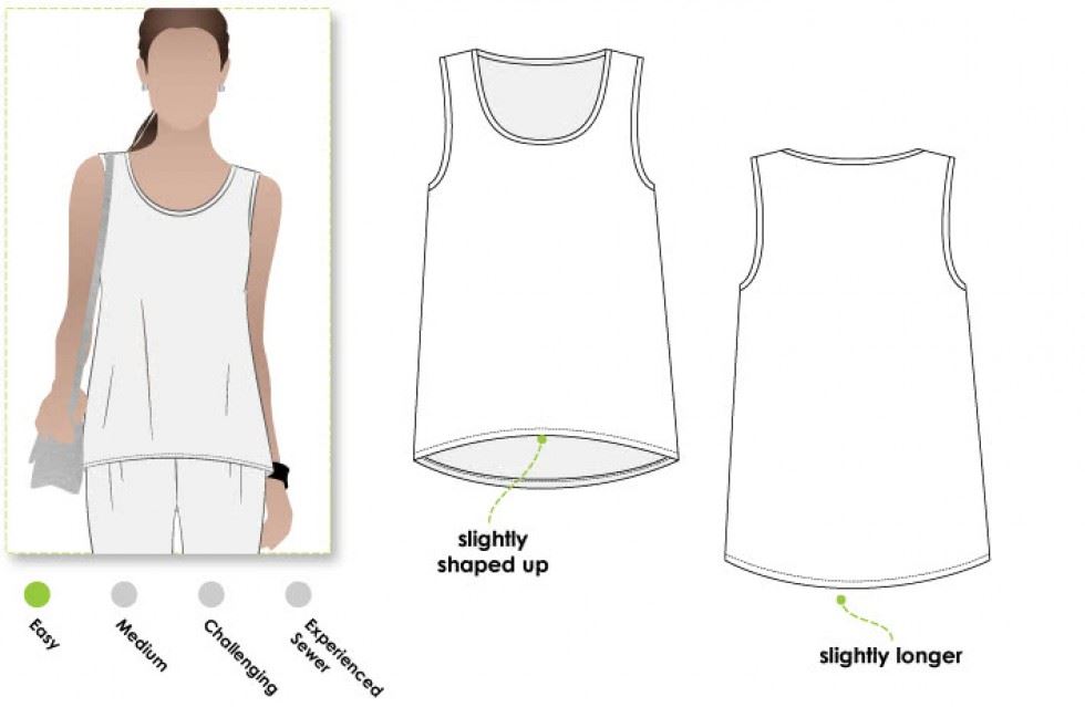Style Arc Sewing Pattern Evie Top