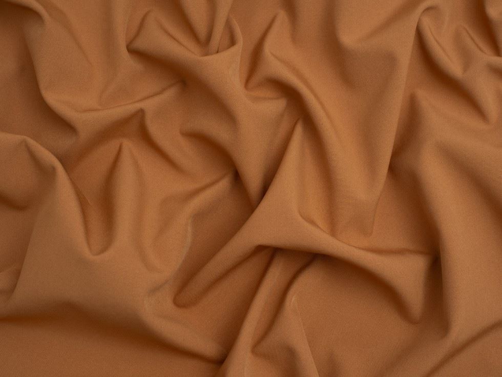 Minerva Core Range Ginger Fleece Back Soft Shell Coating Fabric
