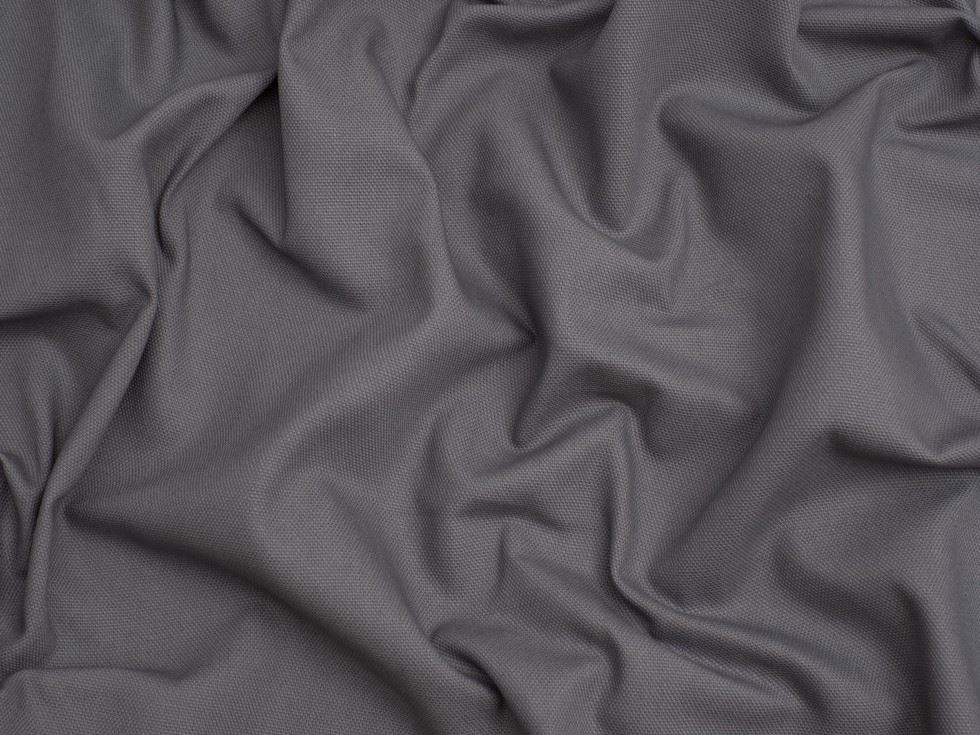 Minerva Basket Weave Soft Canvas Fabric Grey Cotton Minerva Core Range Nt-04795-063