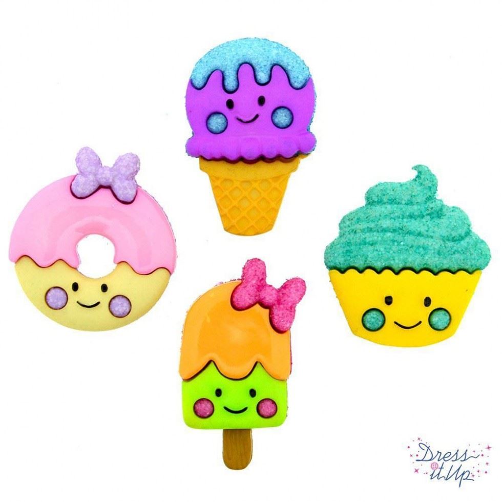 Dress It Up So Sweet Buttons
 