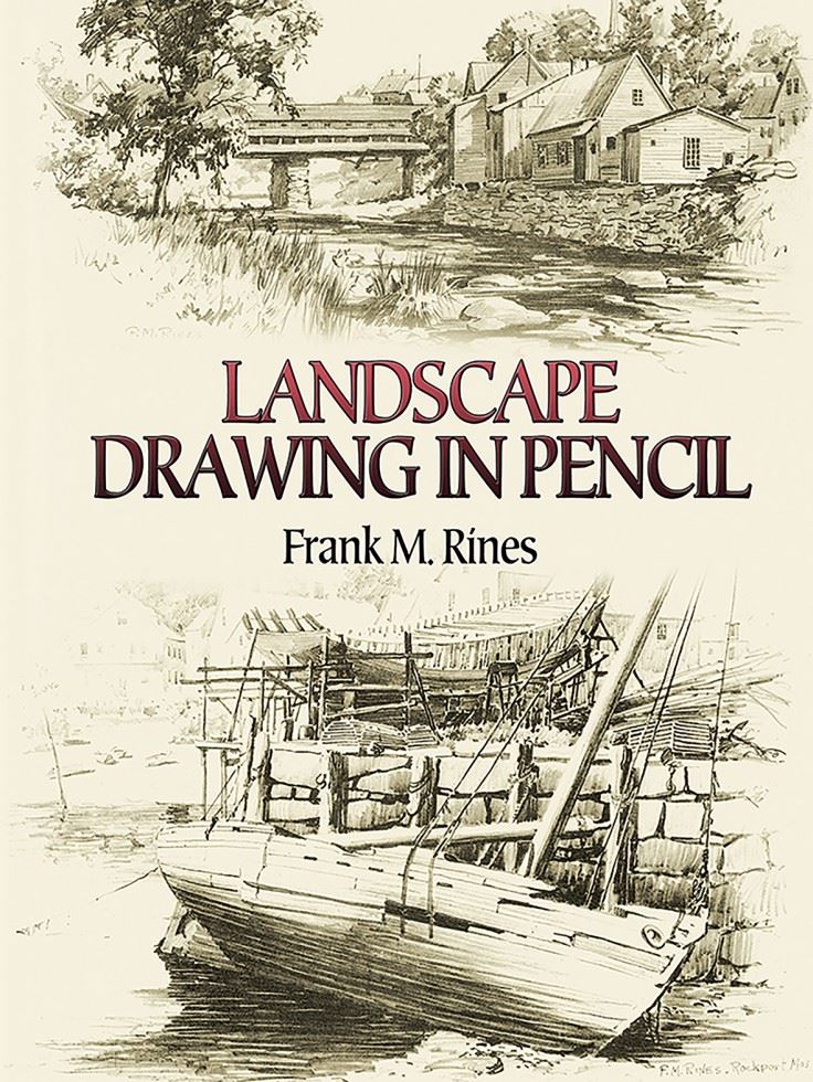 Search Press Frank M. Rines Landscape Drawing In Pencil Book