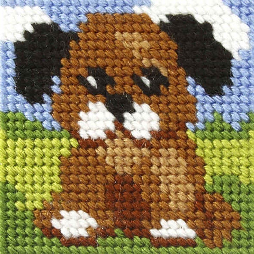Orchidea Needlepoint Kit My First Embroidery Mini Puppy
 