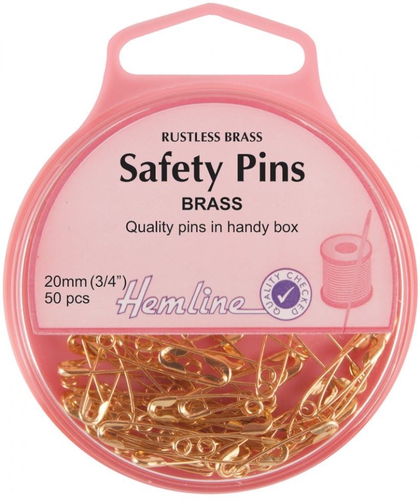 Hemline Gold Safety Pins