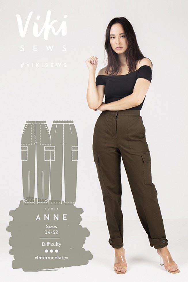 Vikisews Sewing Pattern Anne Trousers