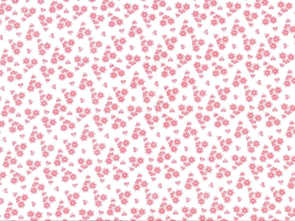 Rose and Hubble 100% Cotton Poplin Fabric Coral
 