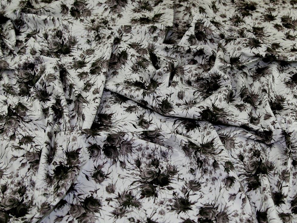 Grey Cotton Lawn Fabric