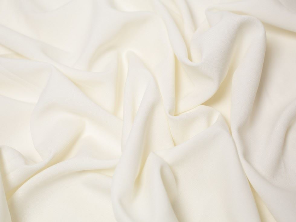 Minerva Core Range Ivory Burlington Polyester Suiting Fabric