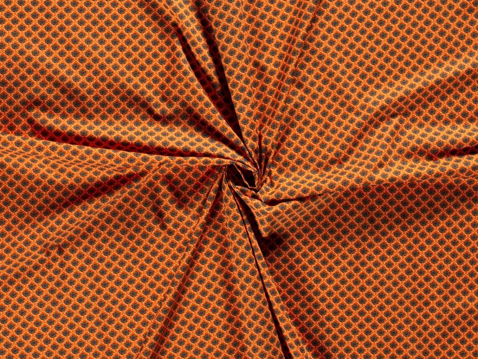 100% Cotton Poplin Fabric Brique
 