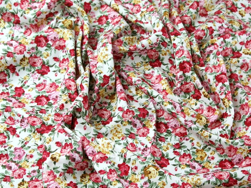 John Louden Ivory 100% Cotton Poplin Fabric