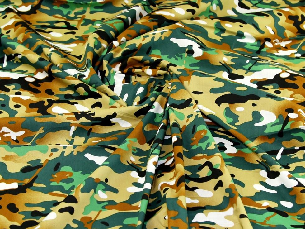 Green Deadstock 100% Cotton Poplin Fabric