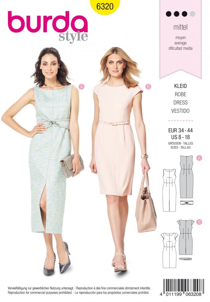 Burda Paper Sewing Pattern 6320
 