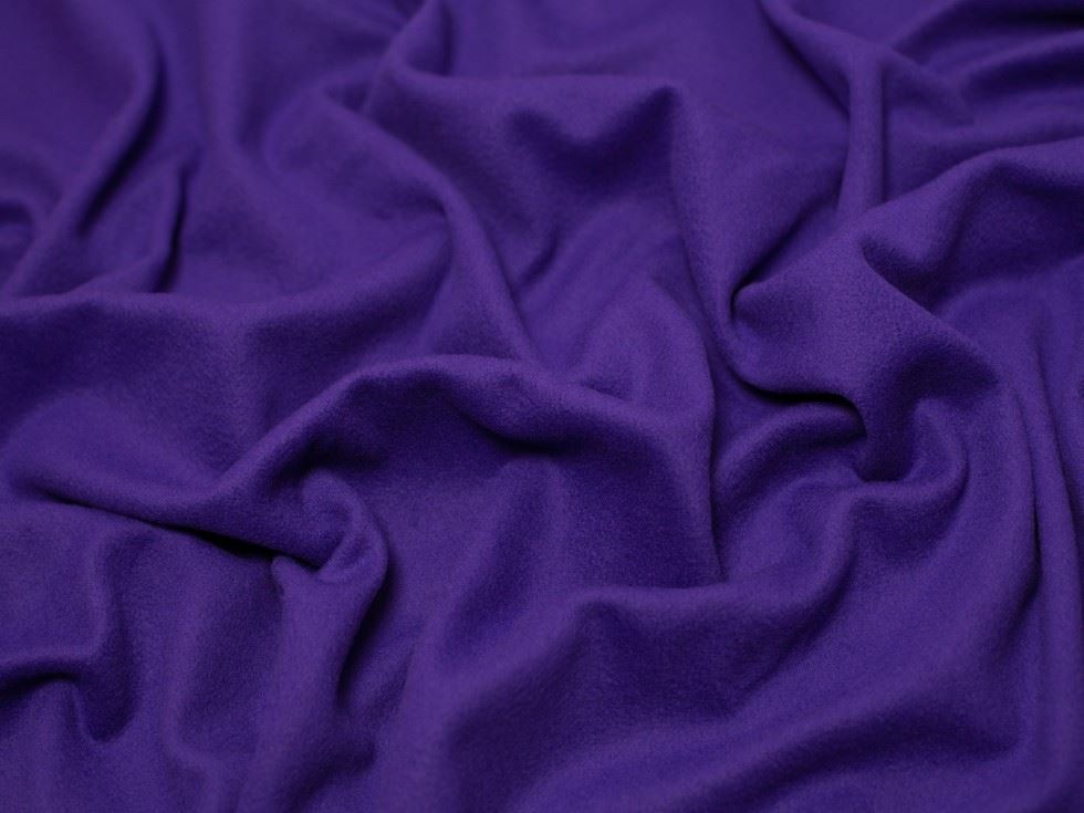Minerva Core Range Purple Luxury Cashmere Wool Coating Fabric