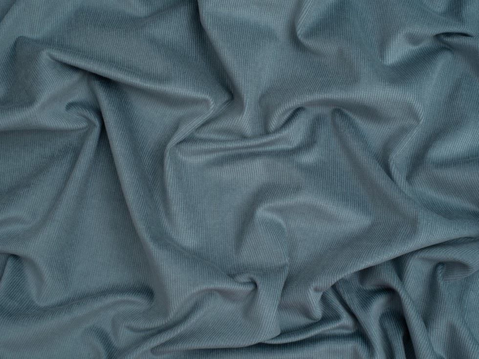 Minerva Core Range 16 Wale Stretch Woven Needlecord Fabric Indigo Blue
 