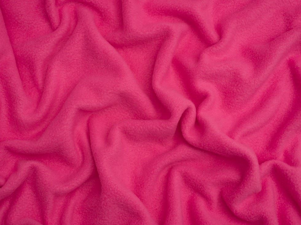 Minerva Core Range Polar Fleece Fabric Cerise Pink