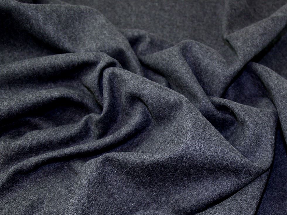 Lady Mcelroy Charcoal Grey Wool Blend Coating Fabric