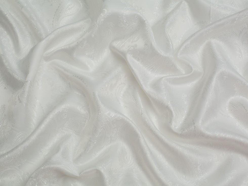 Minerva Core Range Woven Jacquard Lining Fabric Cream
 