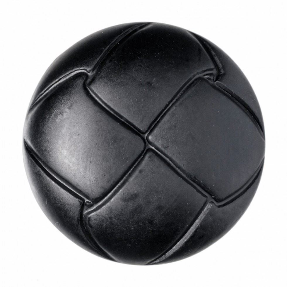 Hemline Black Round Plastic Buttons