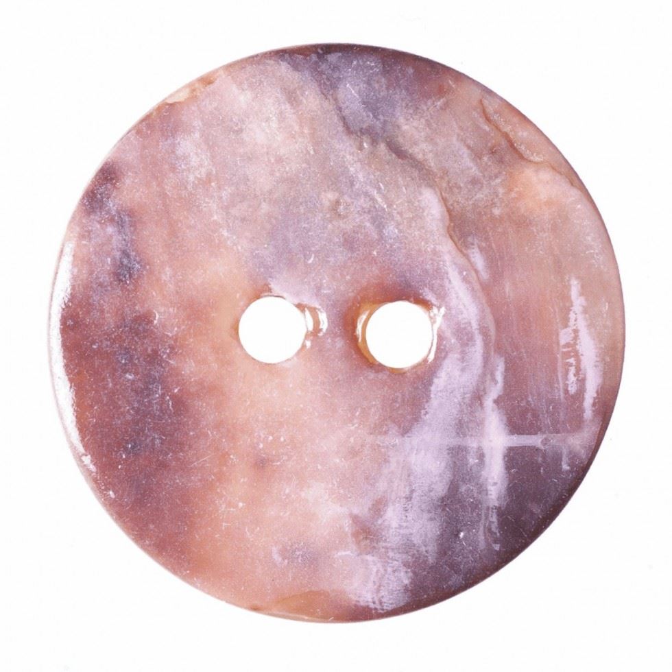 Hemline Bone Round Shell Buttons