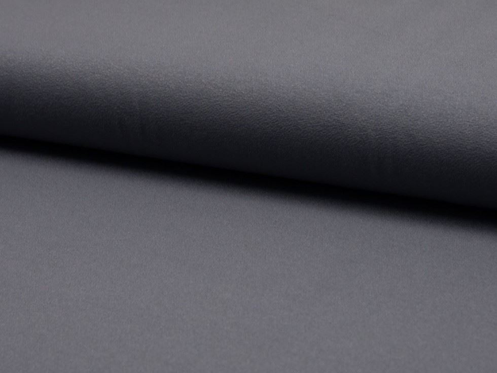 Dark Grey Deadstock Deluxe Crepe Textured Stretch Knit Fabric