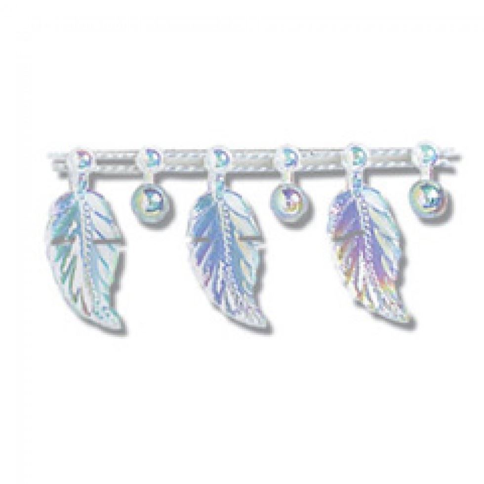 Trimits Aurora Leaf Drop Plastic Bead Trim (Value Roll)