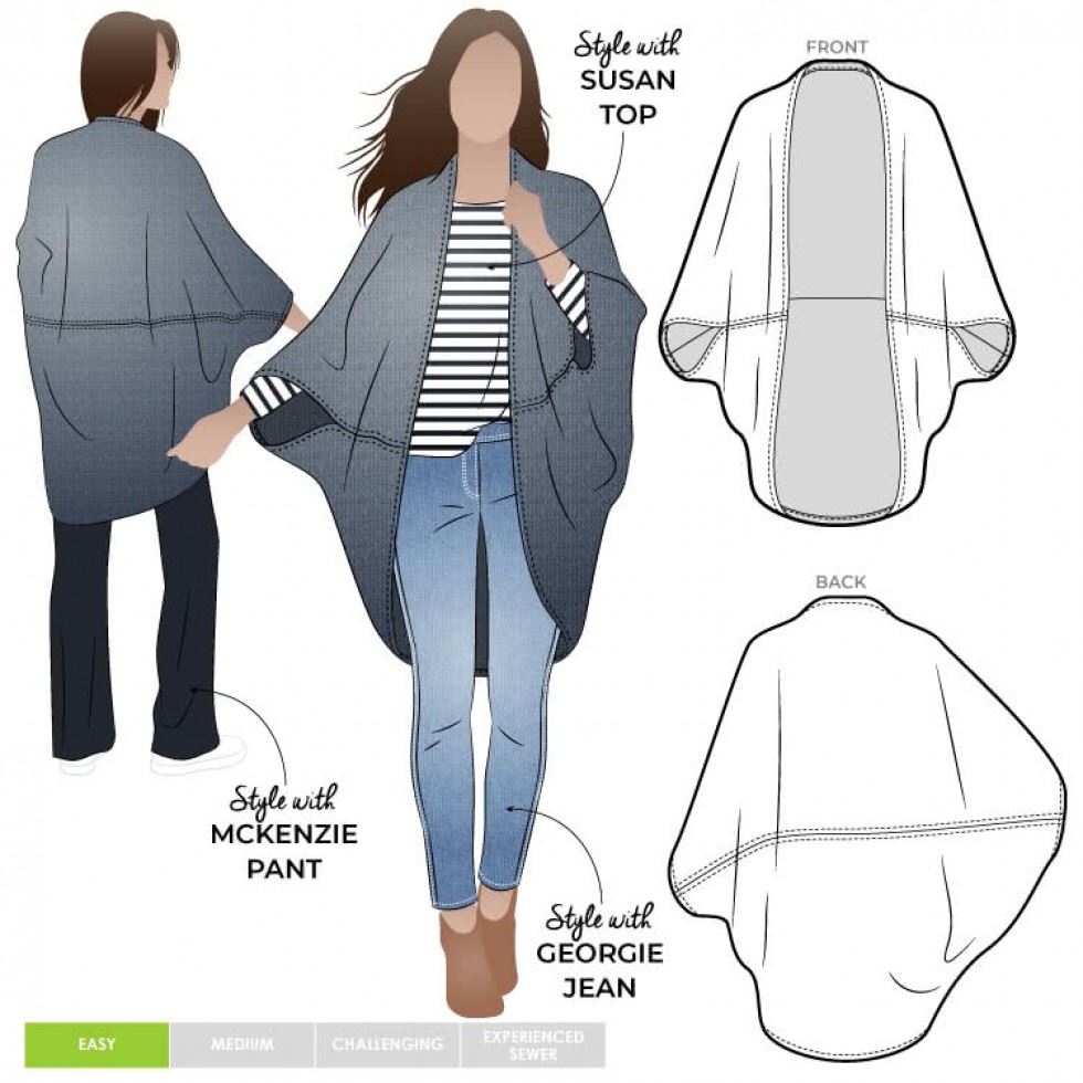 Style Arc Paper Sewing Pattern Salma Wrap